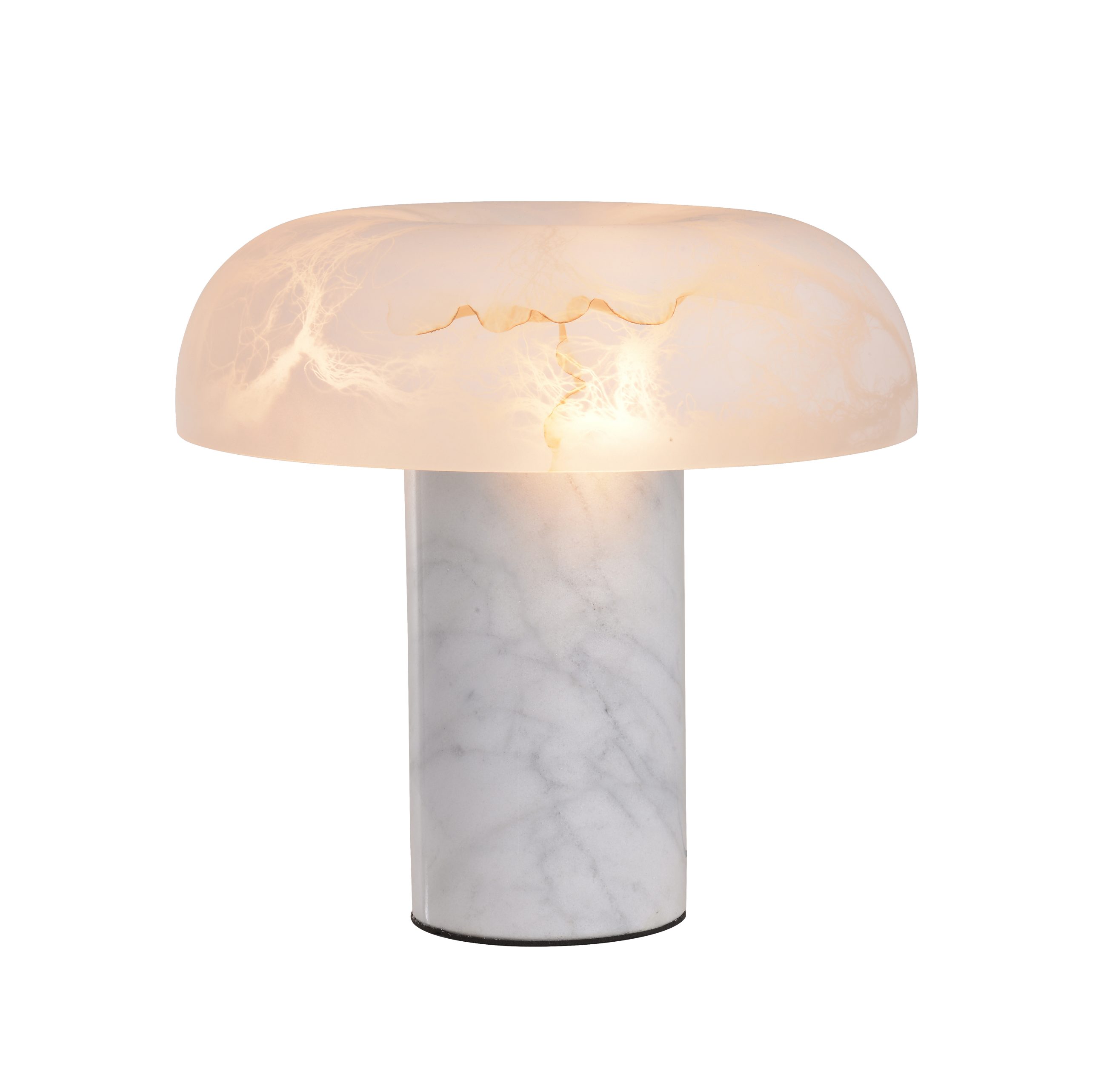 Lampu Meja Alabaster Cendawan Hiasan