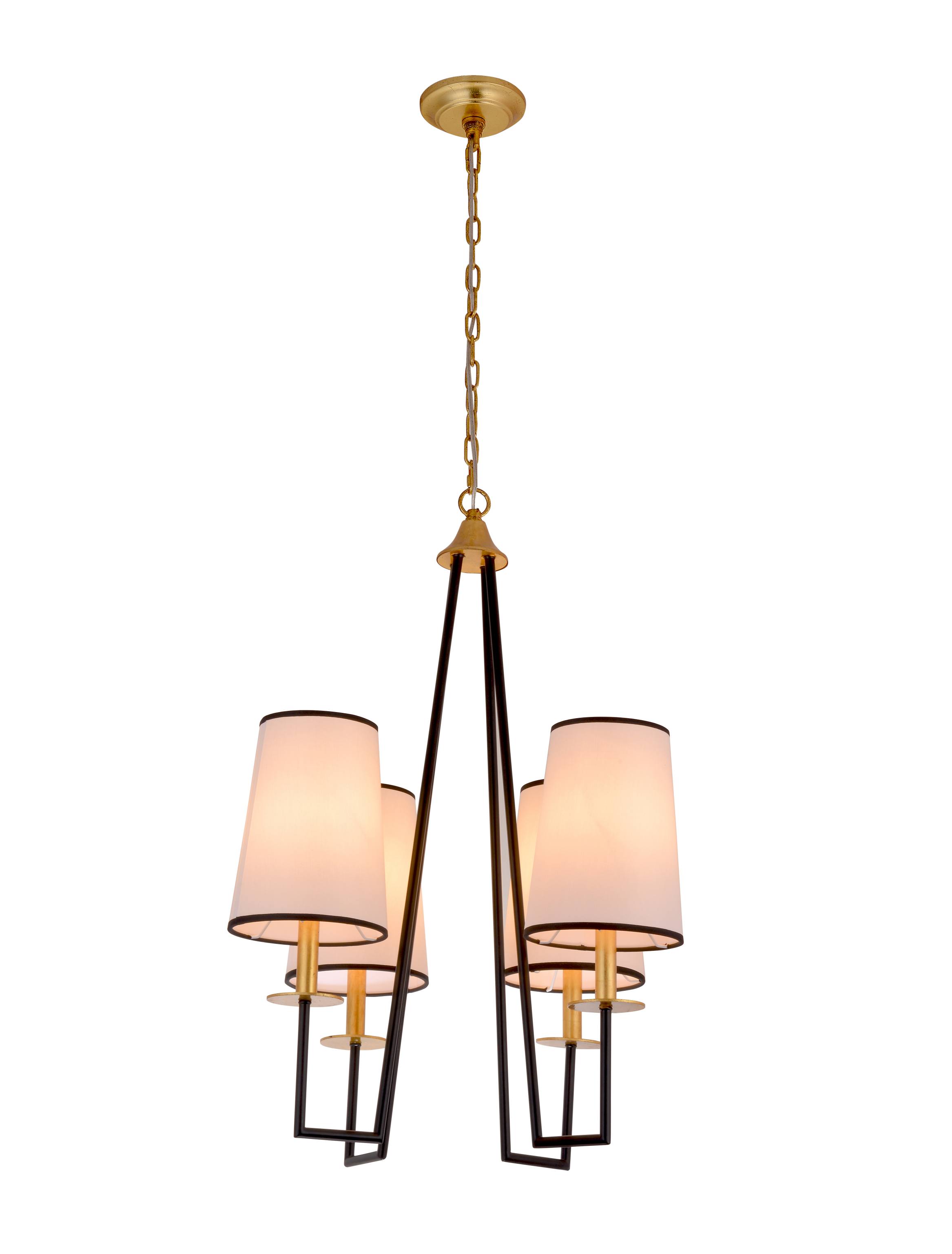 Candelier Lorek Fabrik 4‑Geometrik Hitam Emas
