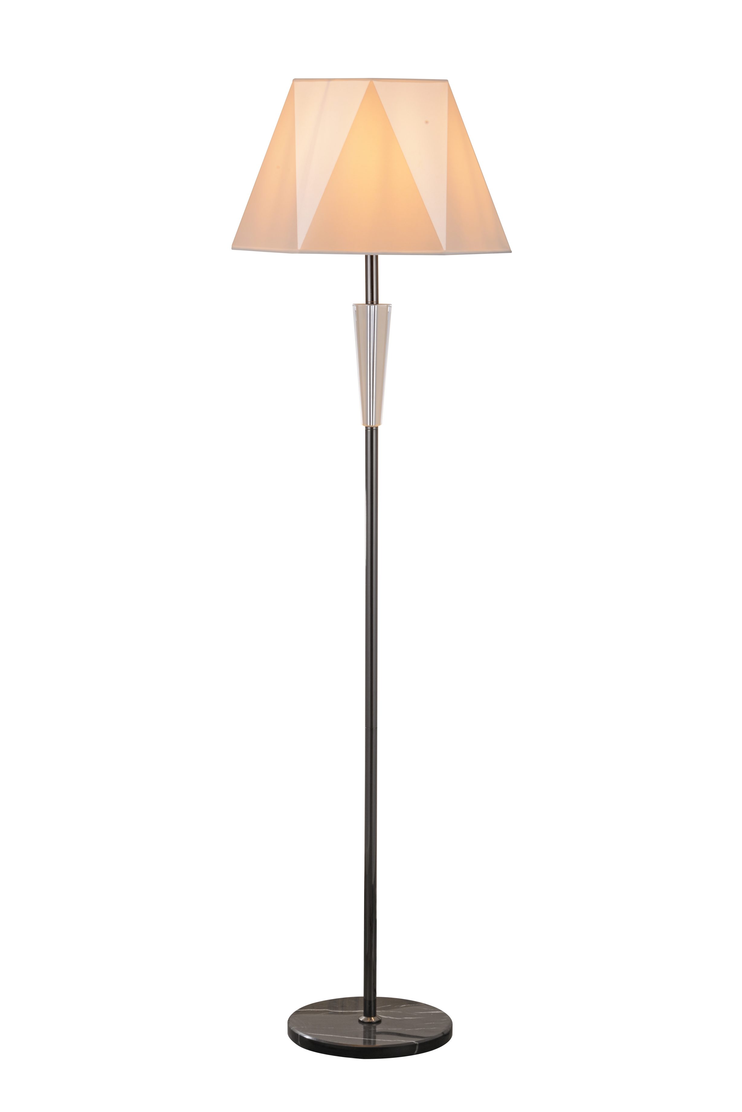 Lampu Lantai Berdiri Aksen Kristal Moden